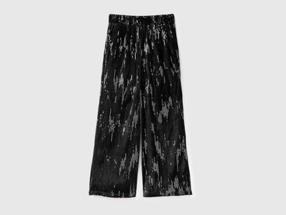 Benetton_Black_Velvet Palazzo Trousers with Sequins_4OZGCF05C_100_01