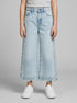 Benetton Light Blue Girls Jeans with Cherry Embroidery SKU: 4P1XGE031_902 Image 00