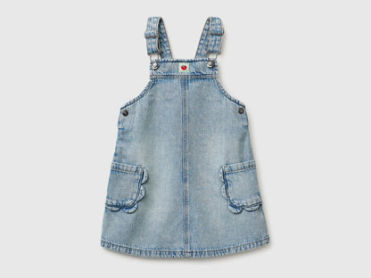 Benetton Light Blue Girls Denim Overall Skirt SKU: 4P1XGT00P_902 Image 01