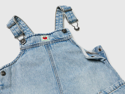 Benetton Light Blue Girls Denim Overall Skirt SKU: 4P1XGT00P_902 Image 03