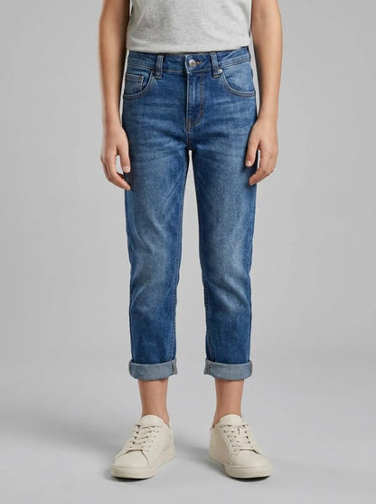 Benetton Blue Newborn Stretch Jeans SKU: 4PORAF013_901 Image 00