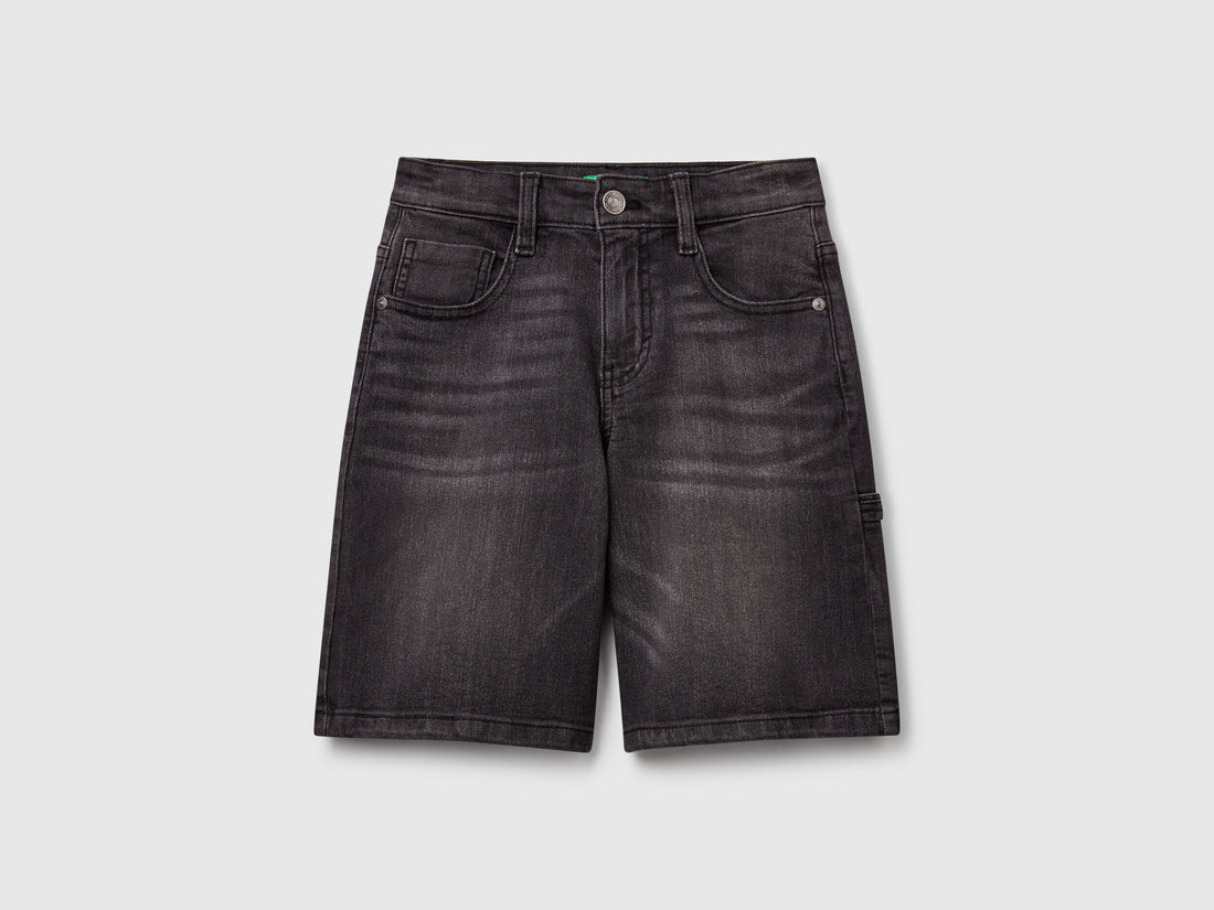 Benetton_Straight Fit Denim Bermudas_4PORC903I_700_01