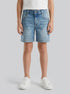 Benetton Light Blue Boys Denim Bermudas SKU: 4PORG902I_912 Image 00