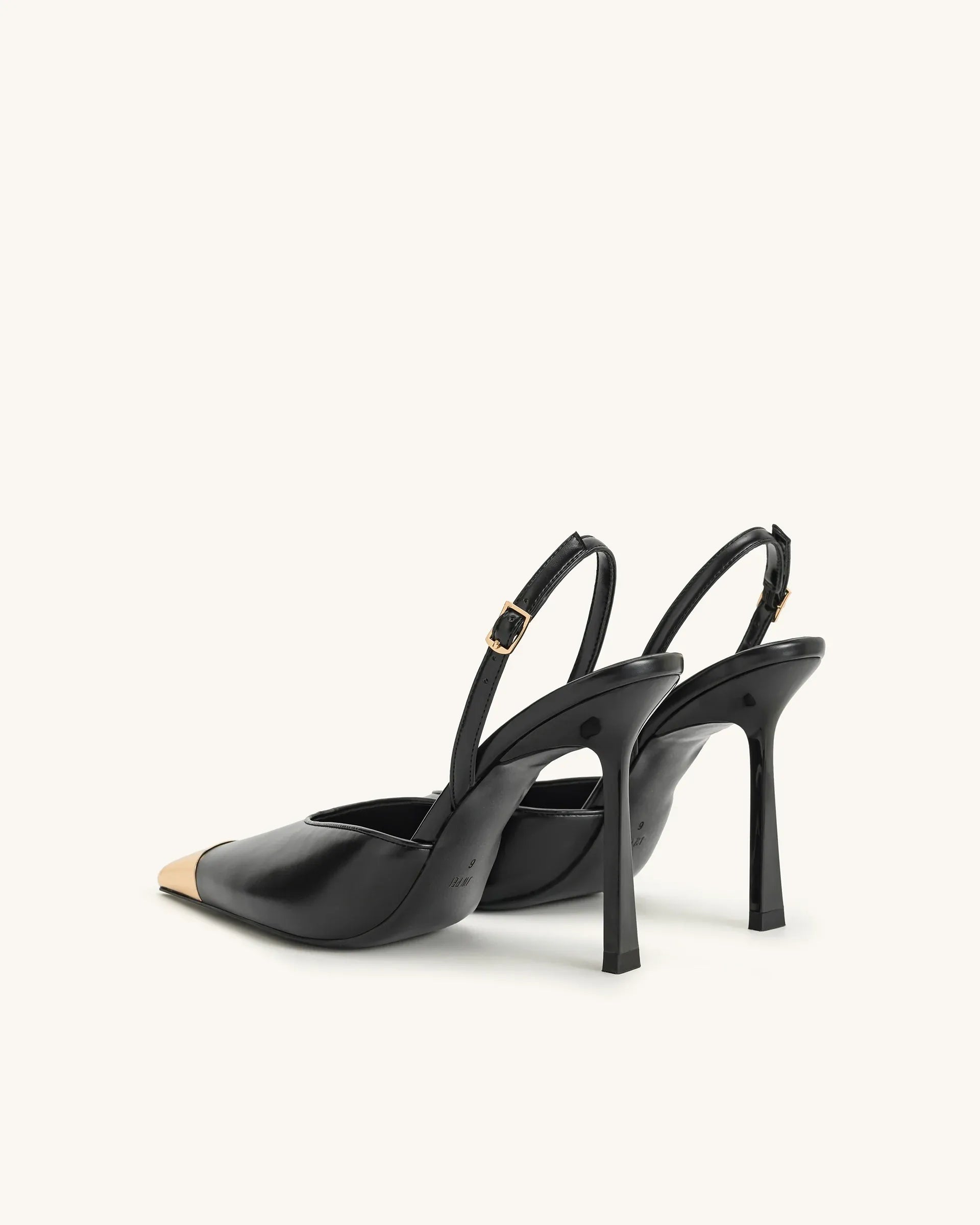 JW PEI_Black_Savannah Gold Tipped Slingback Pumps_4PS120-1_Black_05