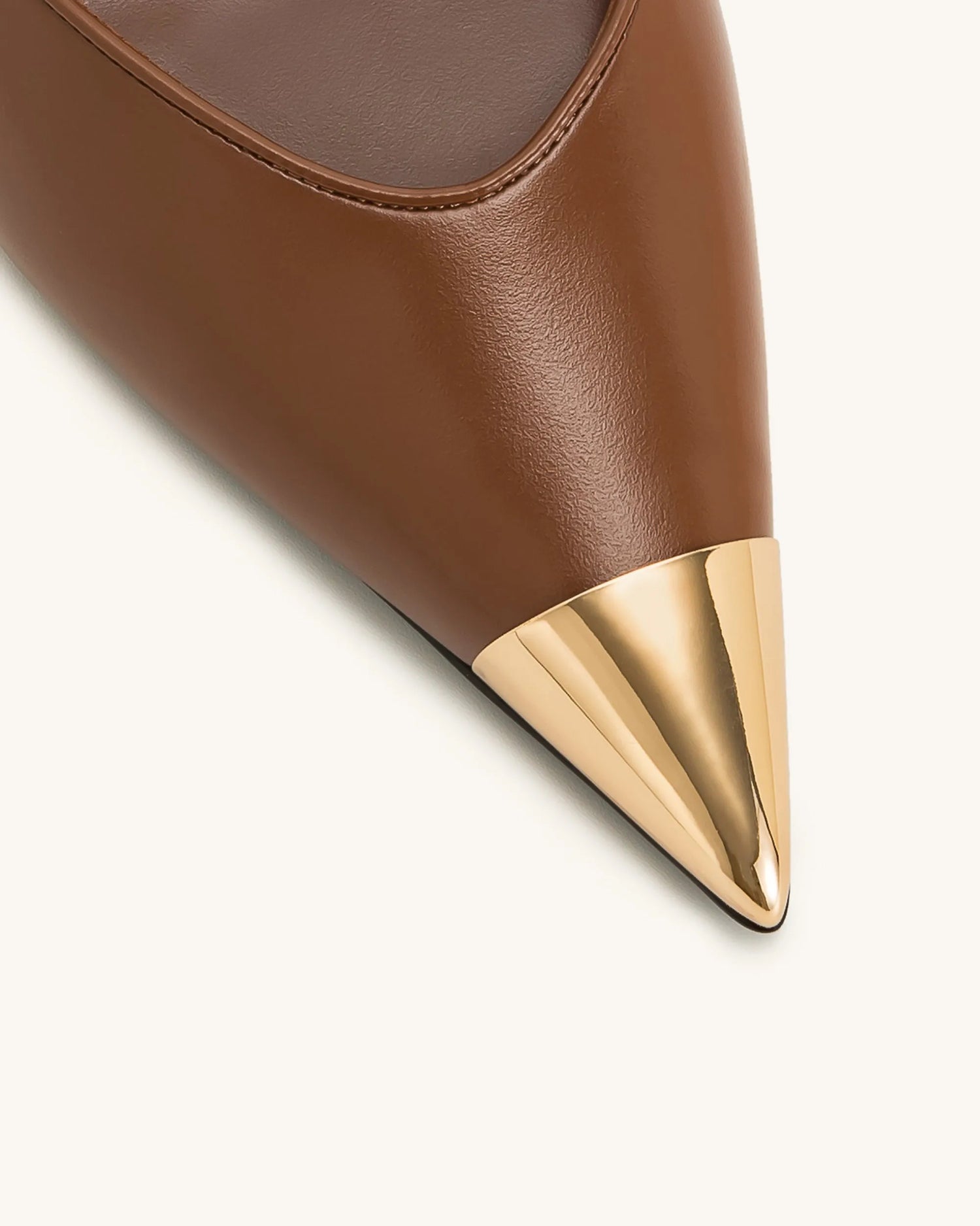 JW PEI_Brown_Savannah Gold Tipped Slingback Pumps_4PS120-3_Brown_06