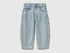 Benetton Sky Blue Boys Striped Balloon Fit Jeans SKU: 4PY3GE02Y_901 Image 01