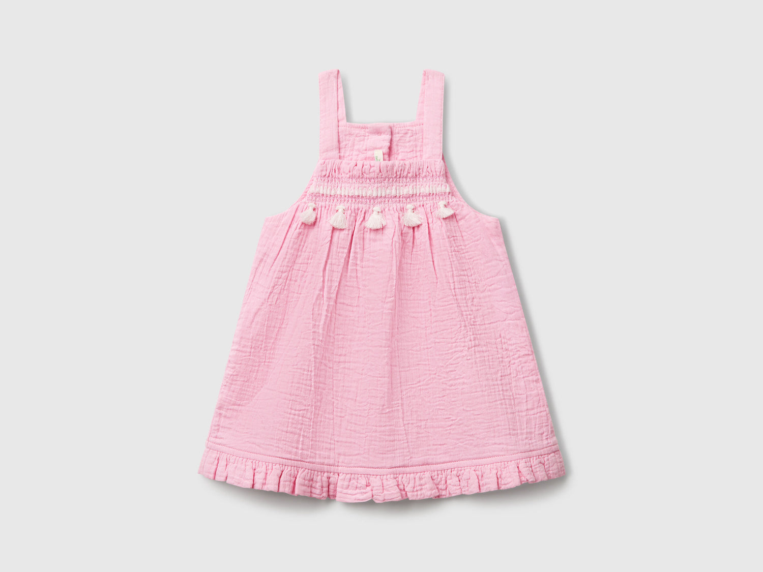 Benetton_Dungaree Dress with Tassels_4PZQAV00Q_34Q_01
