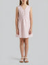 Benetton Soft Pink Girls Floral Dress in Linen Blend SKU: 4QBQCV03U_68C Image 00