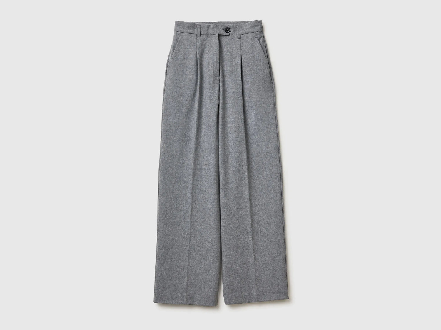 Benetton_Gray_Wide Flannel Trousers_4QIKDF0AC_907_05