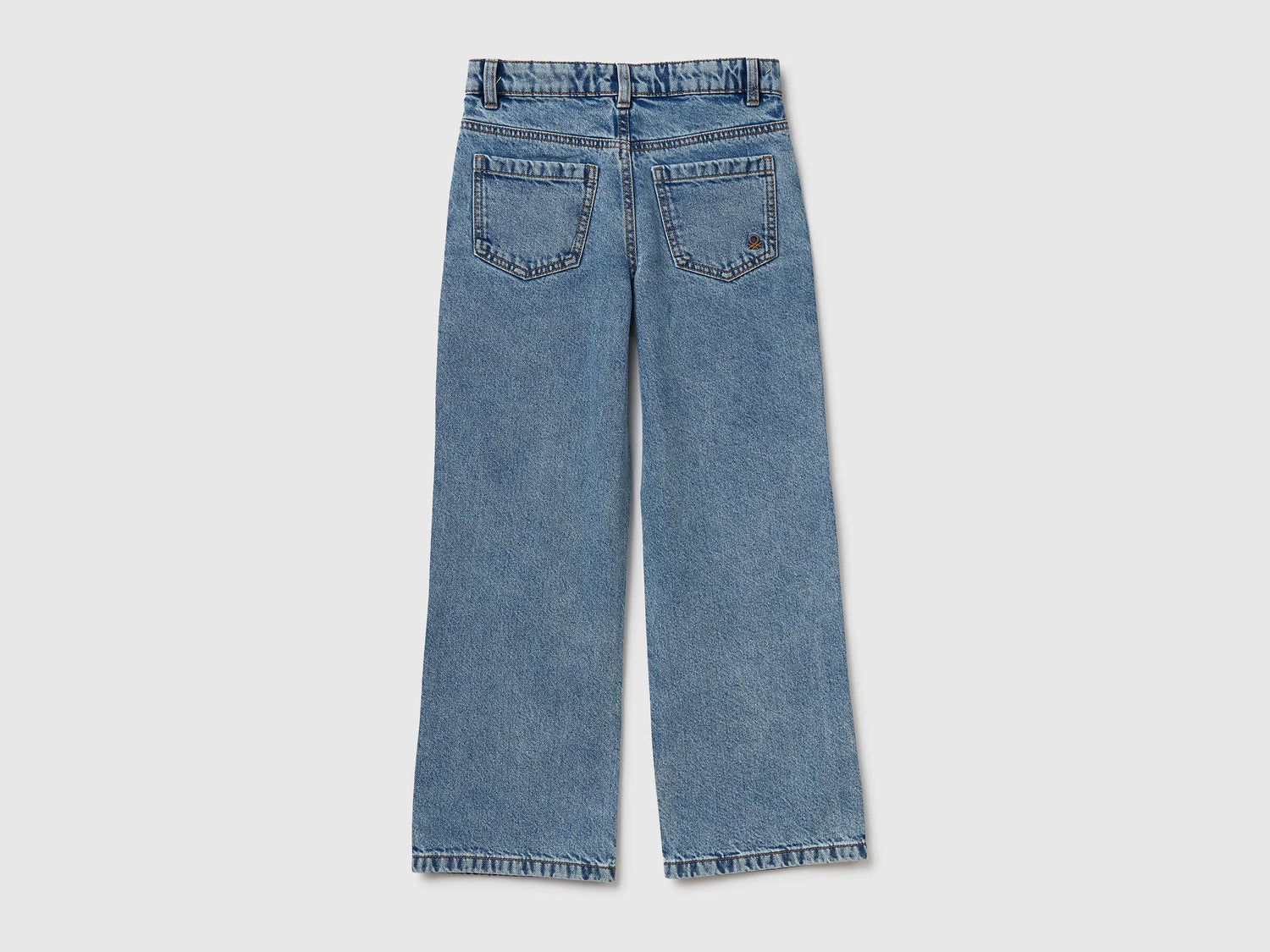 Benetton_Light Blue_Straight Fit Jeans with Rhinestones_4R76CE04M_902_02