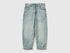 Benetton Light Blue Boys Balloon Fit Jeans SKU: 4R76CE04R_902 Image 01