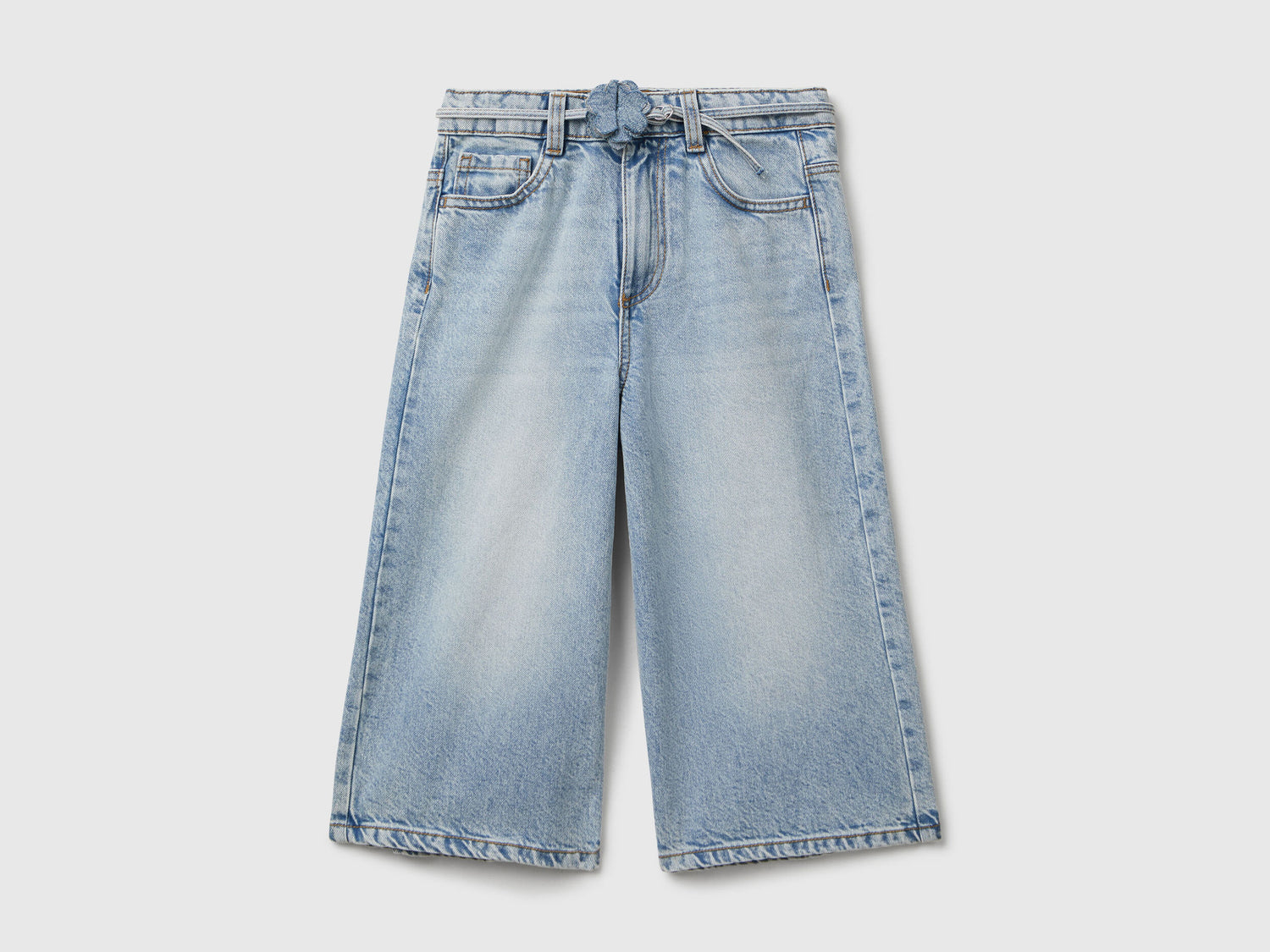 Benetton_Light Blue_Knee-Length Jeans with Belt_4R76CF04U_901_01