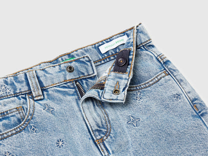 Benetton_Light Blue_Mom Fit Jeans with Rhinestones_4R76GE02V_902_03