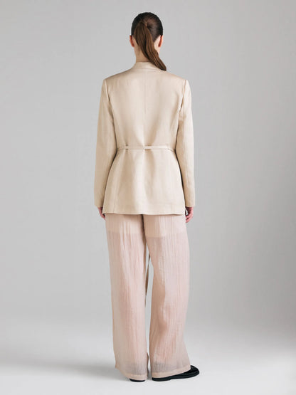Sisley Nude Women Semi-Transparent Trousers SKU: 4RBKLF096_018 Image 02