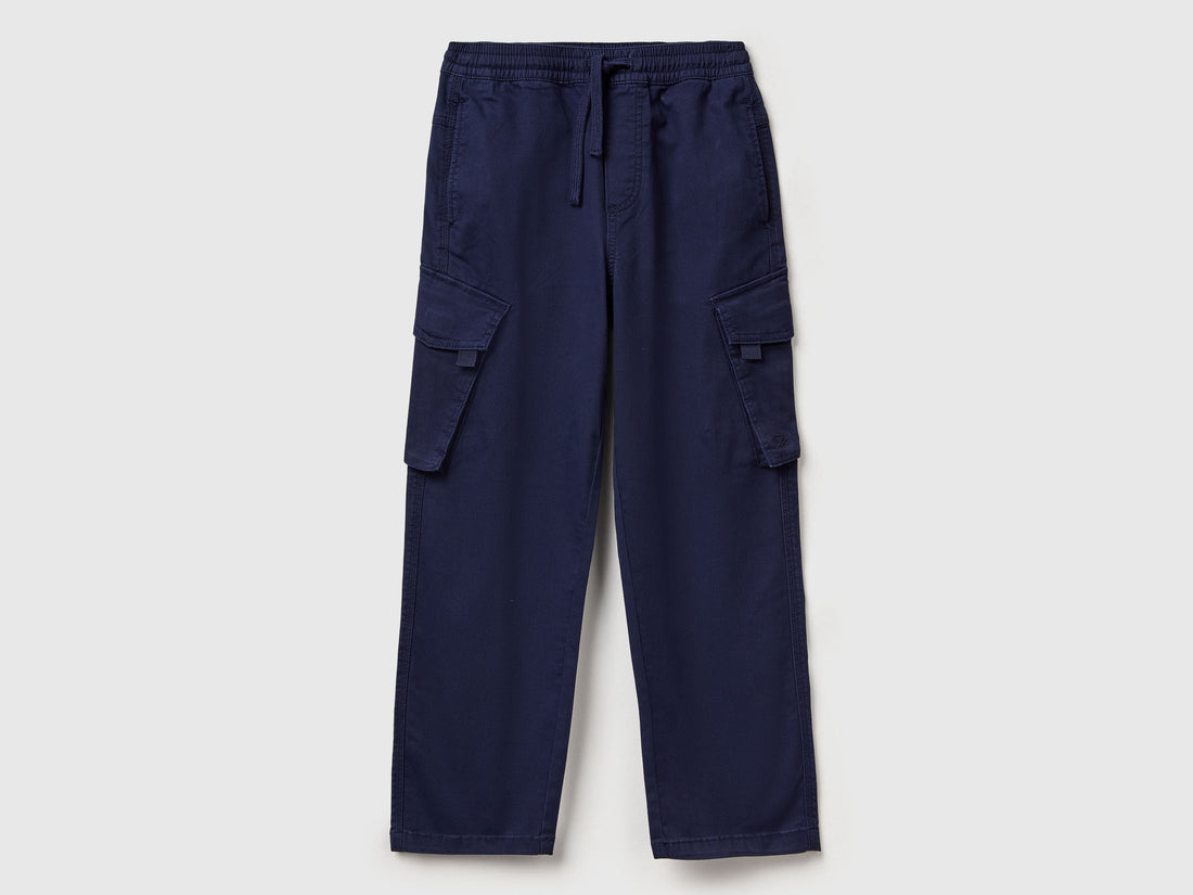 Benetton_Dark Blue_Regular Fit Cargo Trousers_4RHPCF04Y_252_01