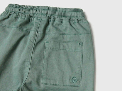 Benetton_Military Green_Stretch Cotton Joggers with Drawstring_4RHPGF021_075_03