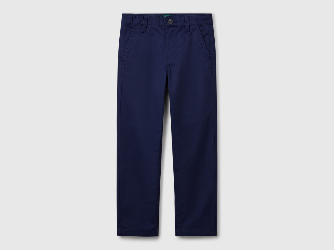 Benetton_Slim Fit Chinos in Stretch Cotton_4T48CF011_252_01
