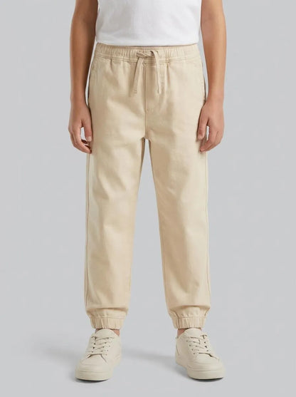 Benetton Biege Boys SStretch Cotton Joggers SKU: 4T48GF02R_152 Image 00