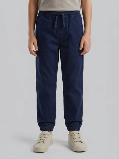 Benetton Dark Blue Boys SStretch Cotton Joggers SKU: 4T48GF02R_252 Image 00