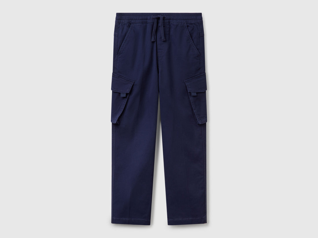 Benetton_Slim Fit Cargo Trousers_4TCGCF049_252_01