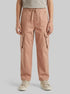 Benetton Camel Boys Stretch Cotton Cargo Pants SKU: 4TCGCF05D_34M Image 00