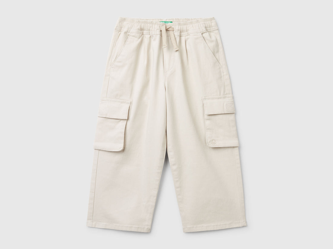 Benetton_Stretch Cotton Cargo Trousers_4TCGGF02B_152_01