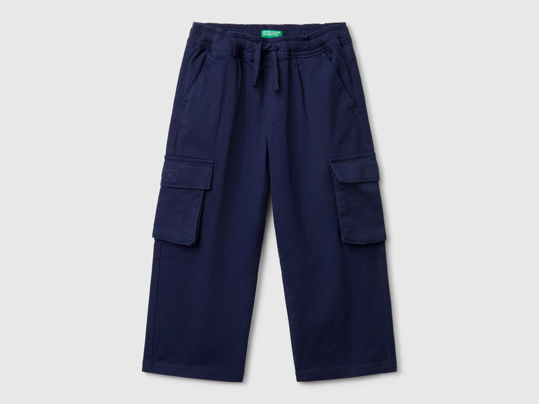 Benetton_Stretch Cotton Cargo Trousers_4TCGGF02B_252_01