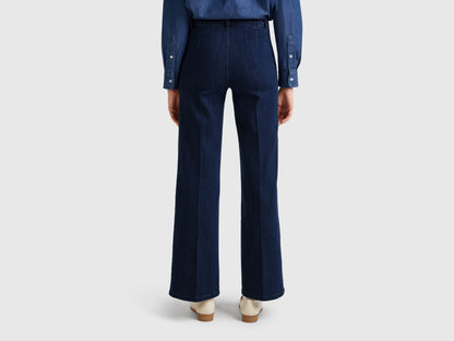 Benetton_Blue_Flared Jeans with Zip_4TUTDF06V_901_03