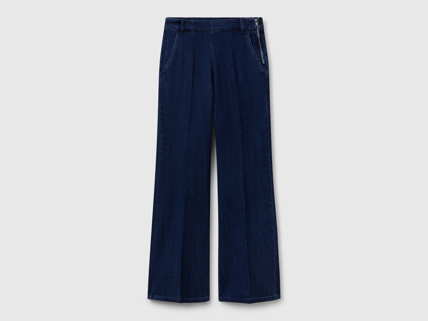 Benetton_Blue_Flared Jeans with Zip_4TUTDF06V_901_04