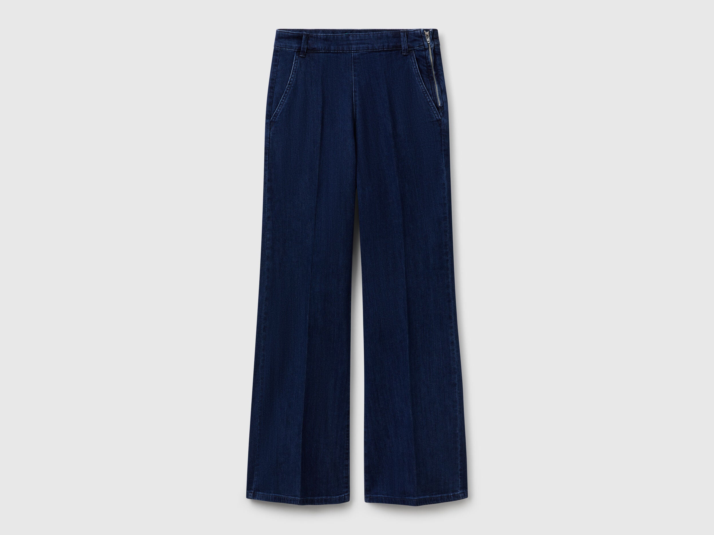 Benetton_Blue_Flared Jeans with Zip_4TUTDF06V_901_04