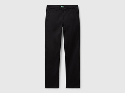 Benetton_Black_Slim Fit Cotton Chinos_4TZYUF04P_100_05