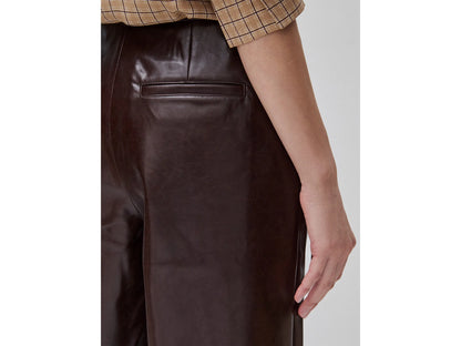 Benetton Brown Women Coated Fabric Bermuda Shorts SKU: 4UDYD902Y_901 Image 04