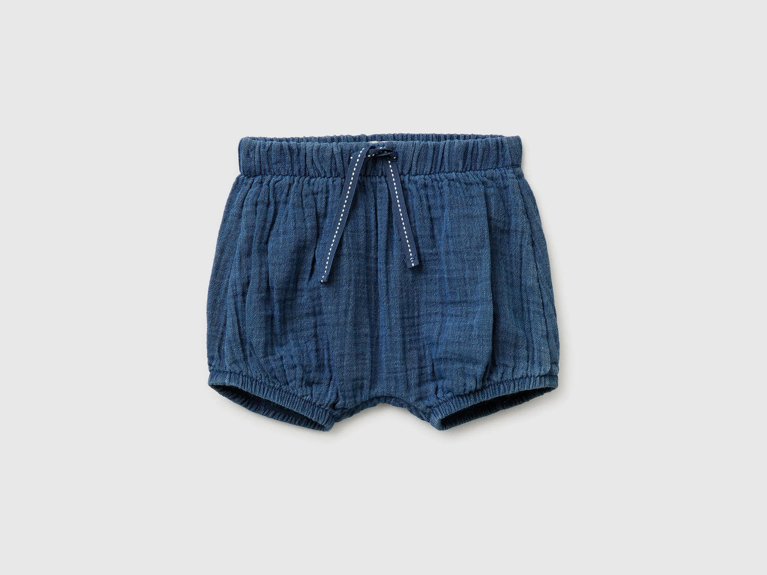 Benetton Blue Baby Light Gauze Shorts SKU: 4V7JAF01Y_901 Image 01