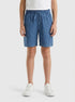 Benetton Dark Blue Boys Light Gauze Cargo Bermuda Shorts SKU: 4V7JG903A_901 Image 00