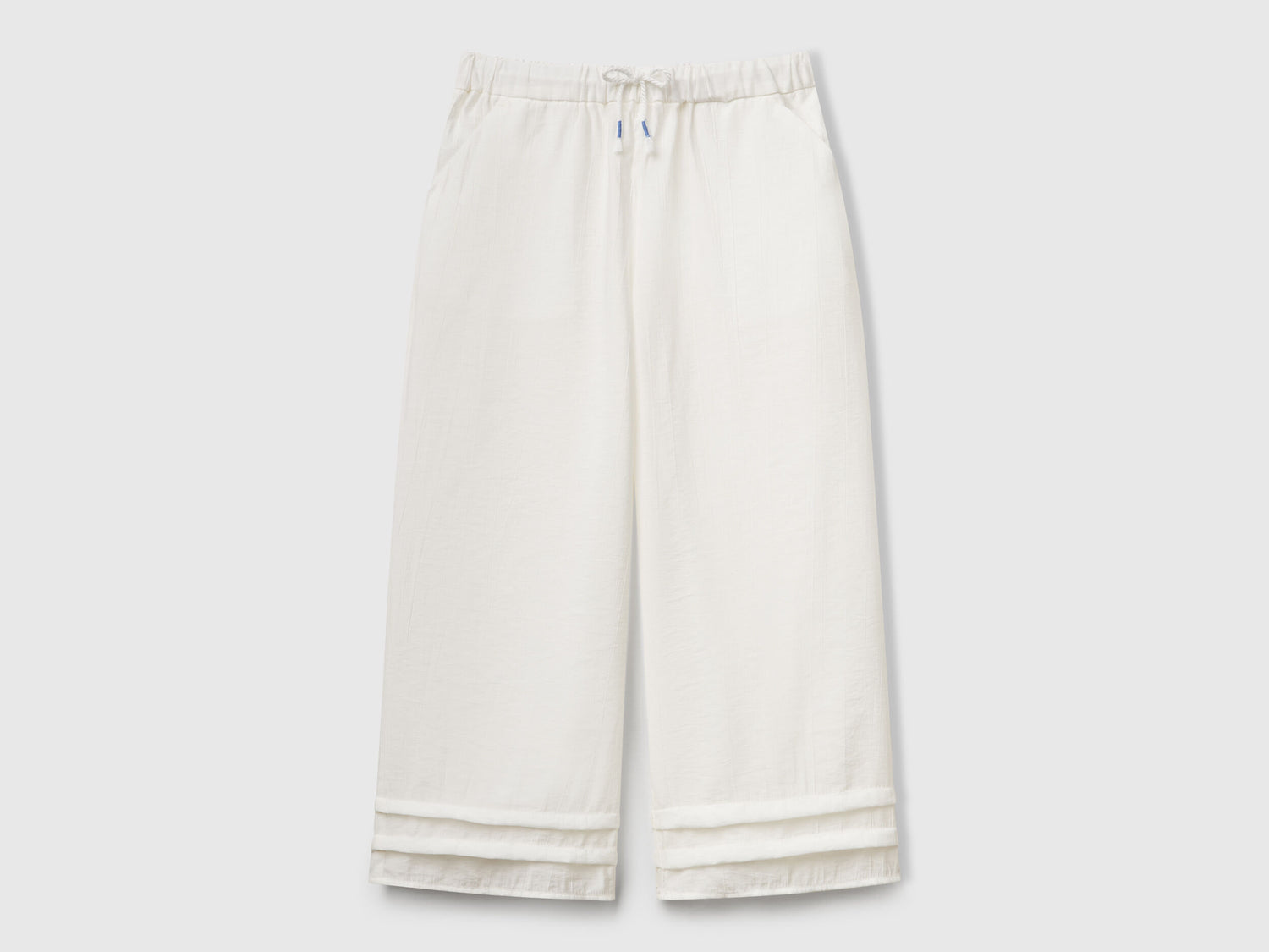 Benetton_Trousers in Viscose Blend_4VDVCF04M_074_01