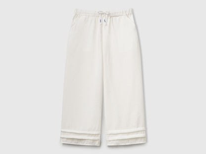 Benetton_Trousers in Viscose Blend_4VDVCF04M_074_01