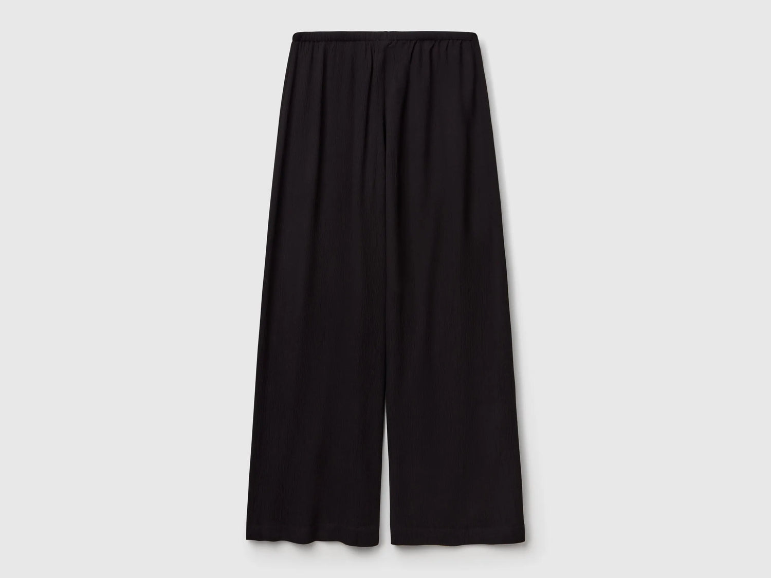 Benetton Black Women Wide Trousers with Elastic SKU: 4VW95F00C_100 Image 03