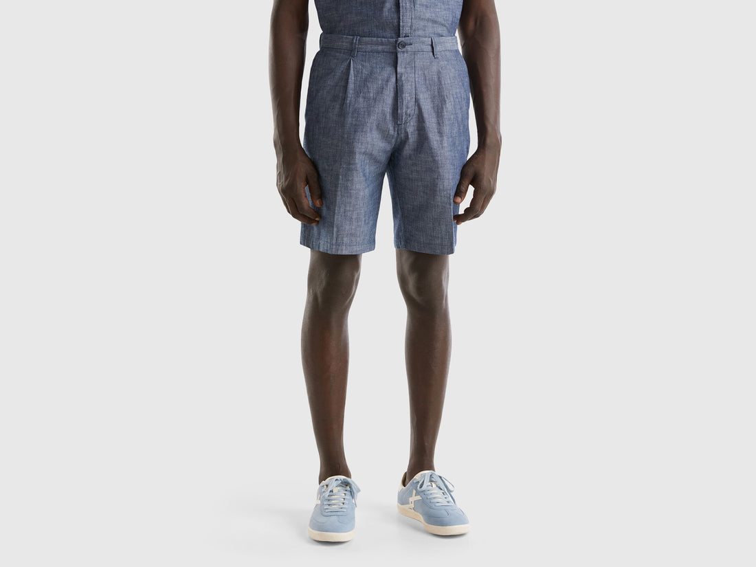 Shorts In Chambray_4Wv1U9005_901_01