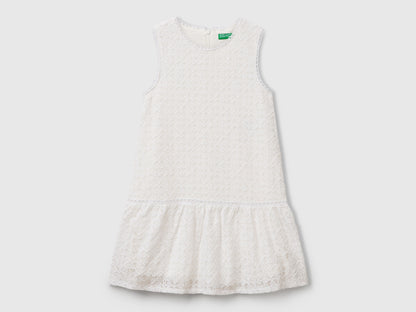 Benetton_Lace Dress with Flounce_4WYWCV039_901_01