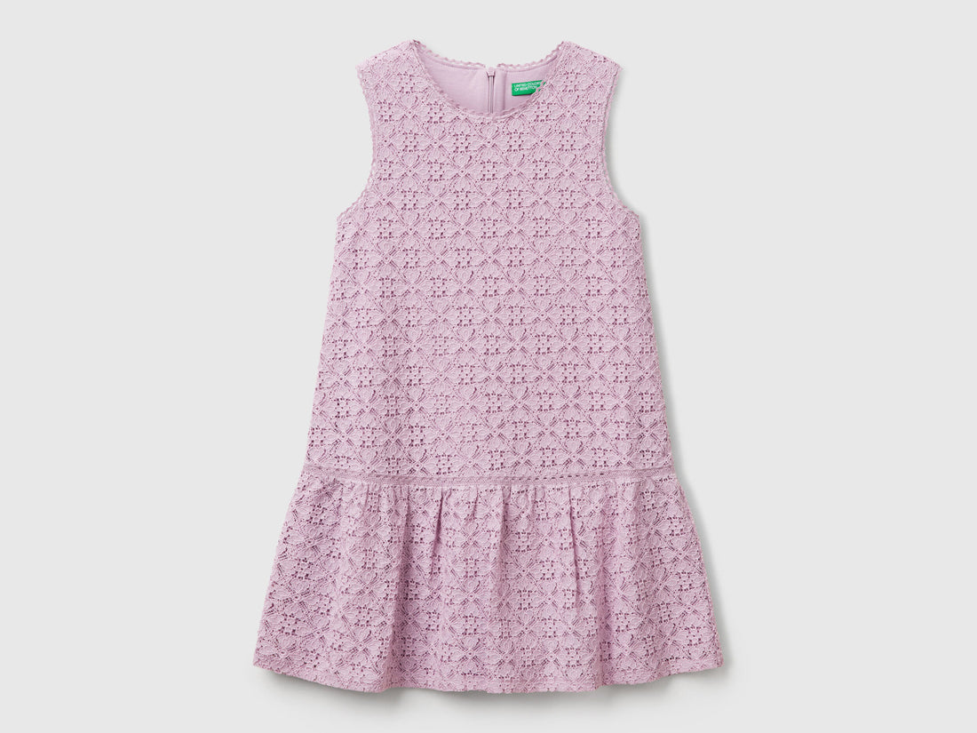 Benetton_Lace Dress with Flounce_4WYWCV039_902_01