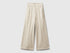 Benetton_Beige_Wide Trousers in Pure Cotton_4YPNCF052_901_01