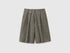 Benetton Gray Women Prince of Wales Bermudas SKU: 4Z8ED902H_901 Image 01