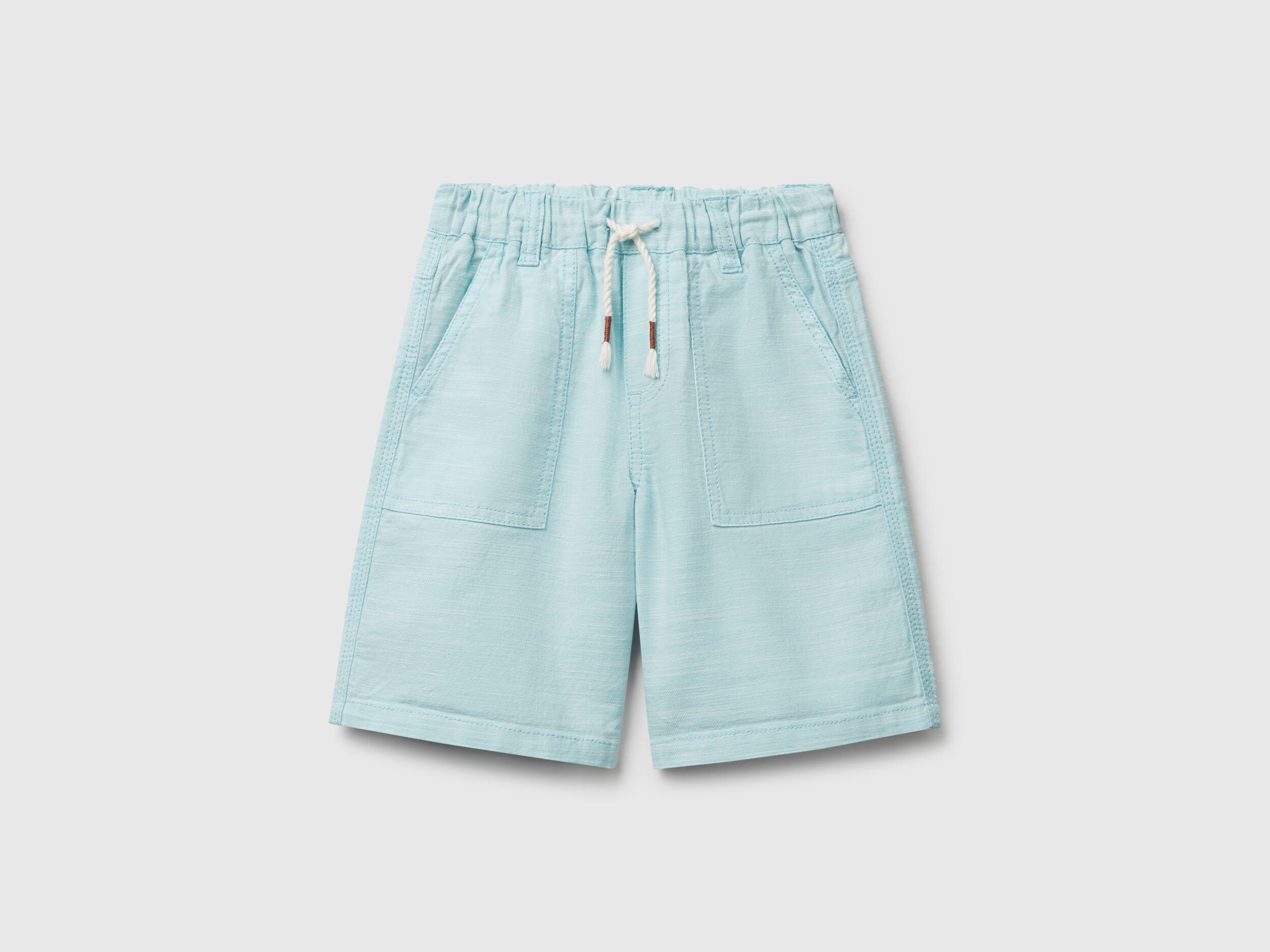 Benetton_Shorts with Drawstring_4ZZSG902T_901_01