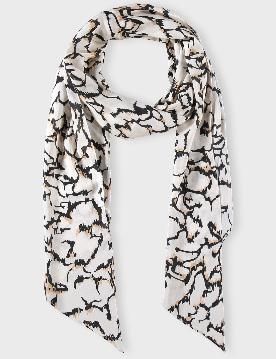 Slim Scarf With A Print_500321-13104_9452_02