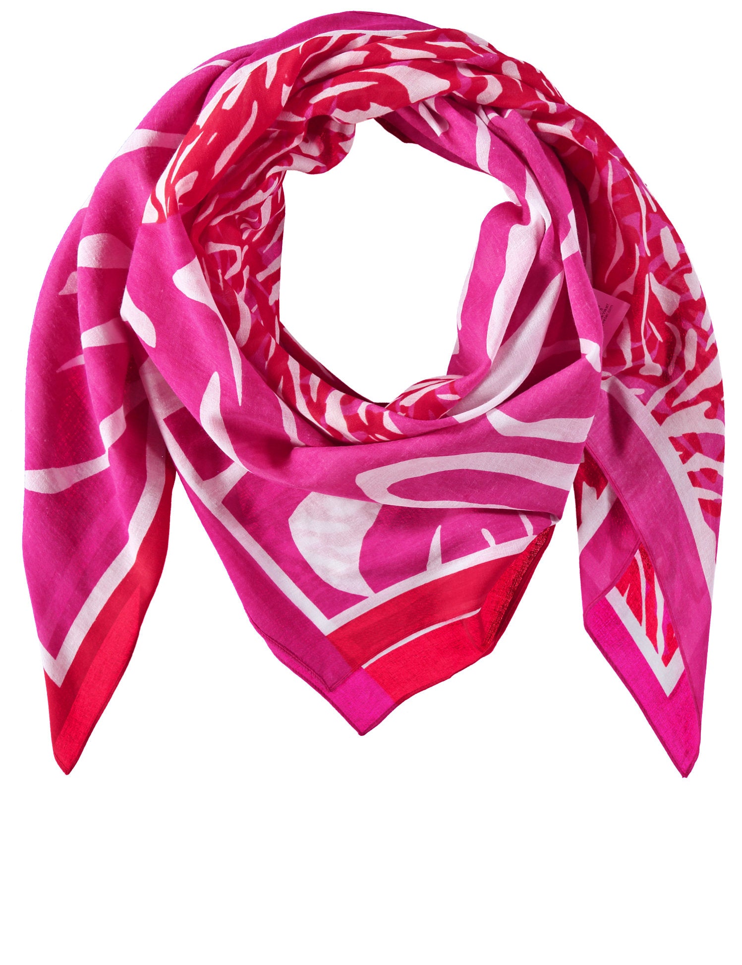 Cotton Scarf With A Print_500325-13118_6522_04