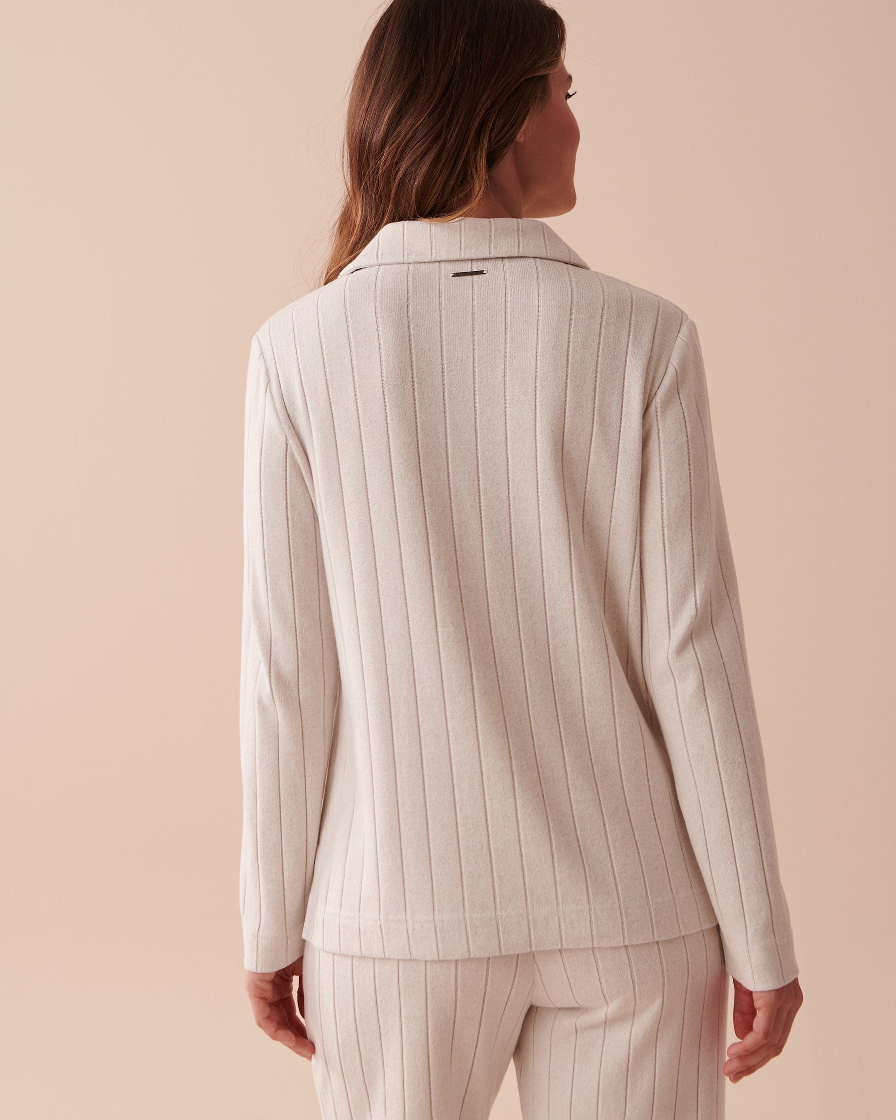Ribbed Knit L/Slv V Neck_50100080_20079_02