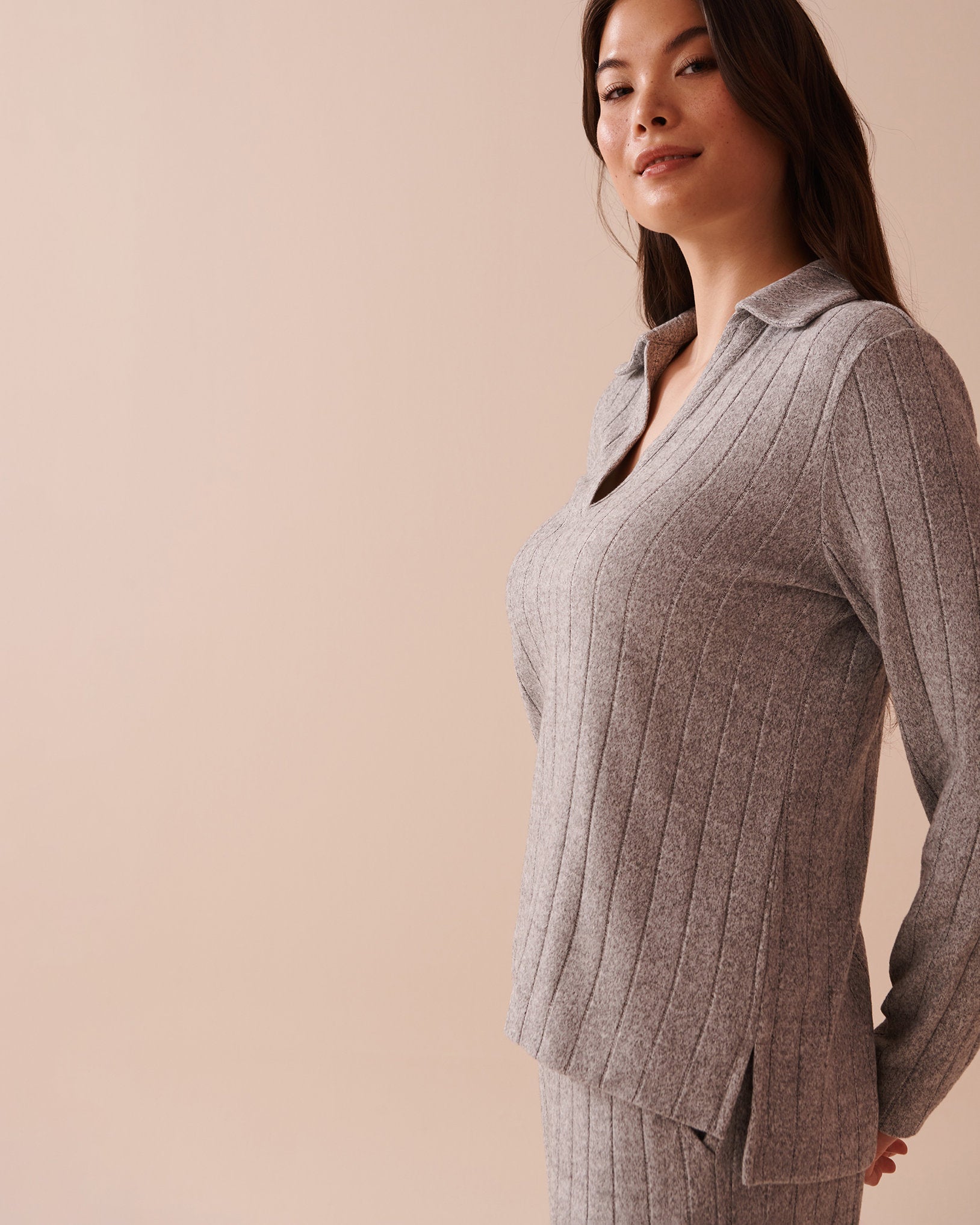 Ribbed Long Sleeve Shirt_50100095_00007_03