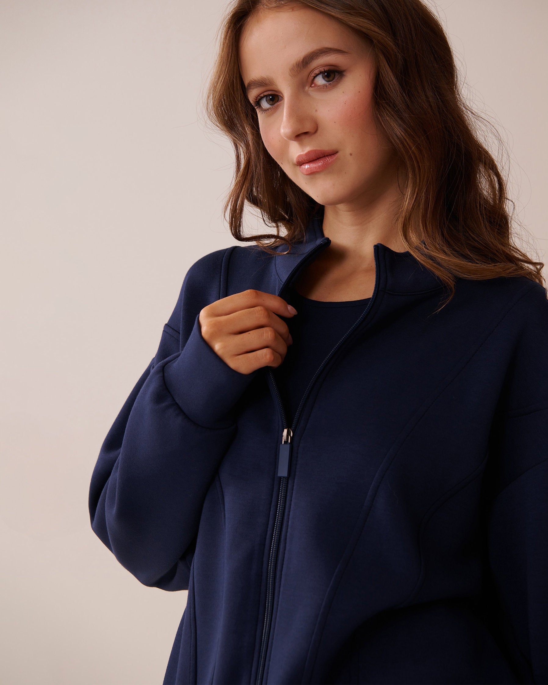 La Vie en Rose_Zip-Up Sweatshirt_50100100_40099_04