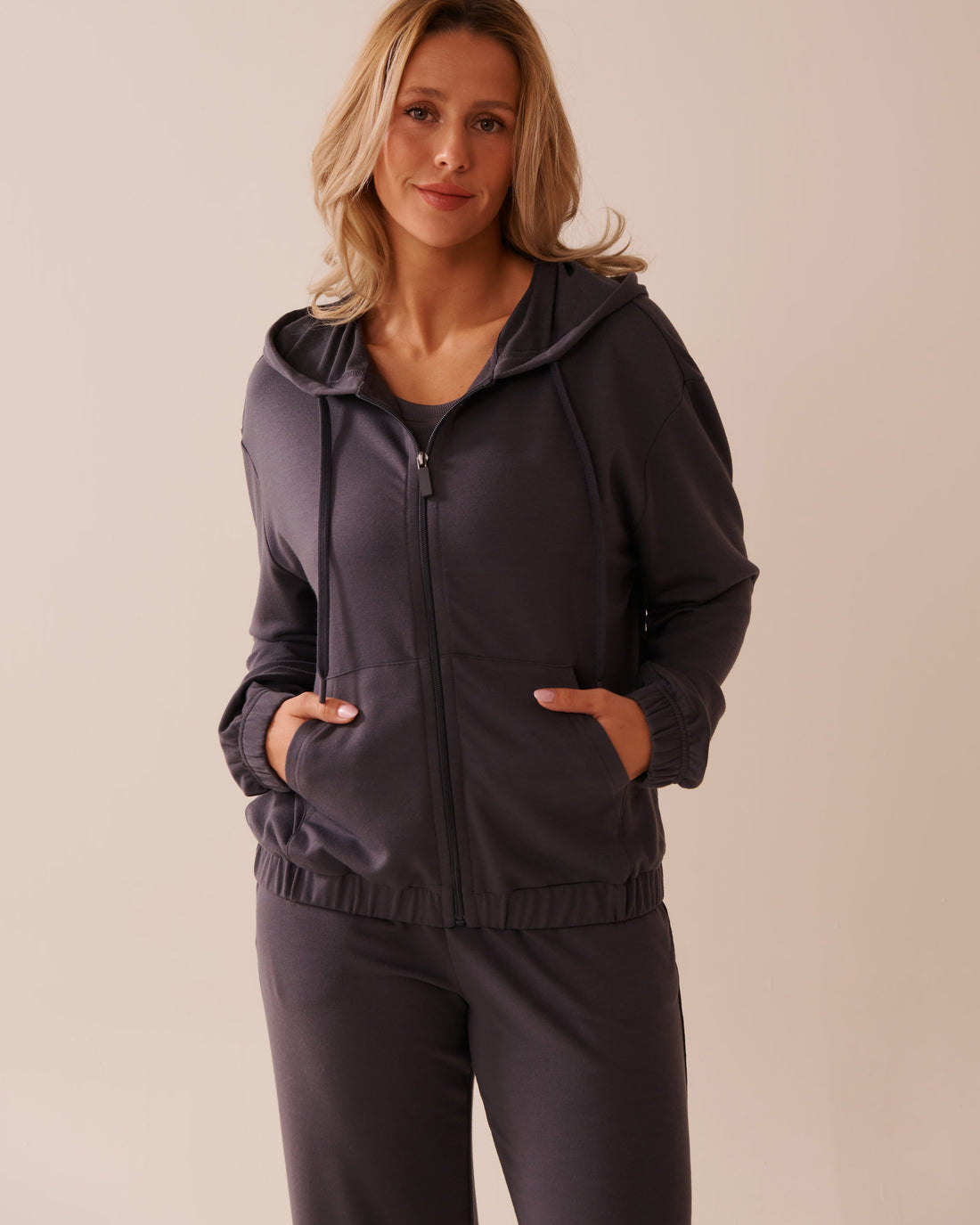 La Vie en Rose_French Terry Zip-up Hoodie_50100107_00049_01