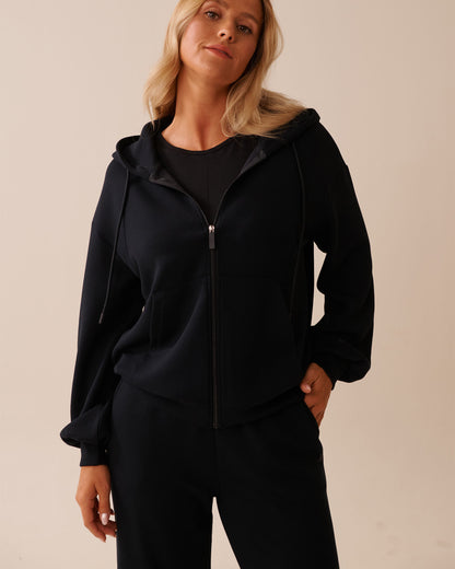 La Vie en Rose_Black Beauty_Zip-up Hoodie_50100109_00001_01